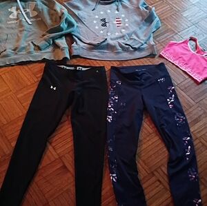 Under Armour Gray and Black Activewear Set